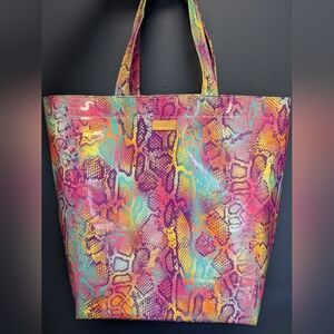 Consuela Multicolor Snake Print Tote Bag
